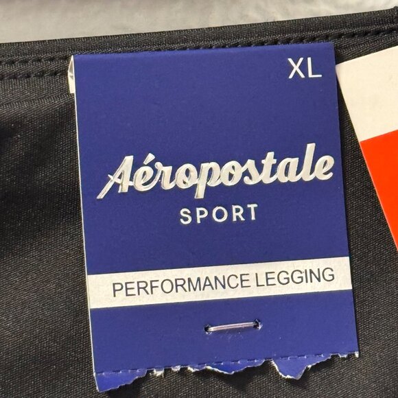 Aeropostale Sport Performance Legging Sz XL Black 4-Way Stretch legging. NWT - Picture 4 of 12